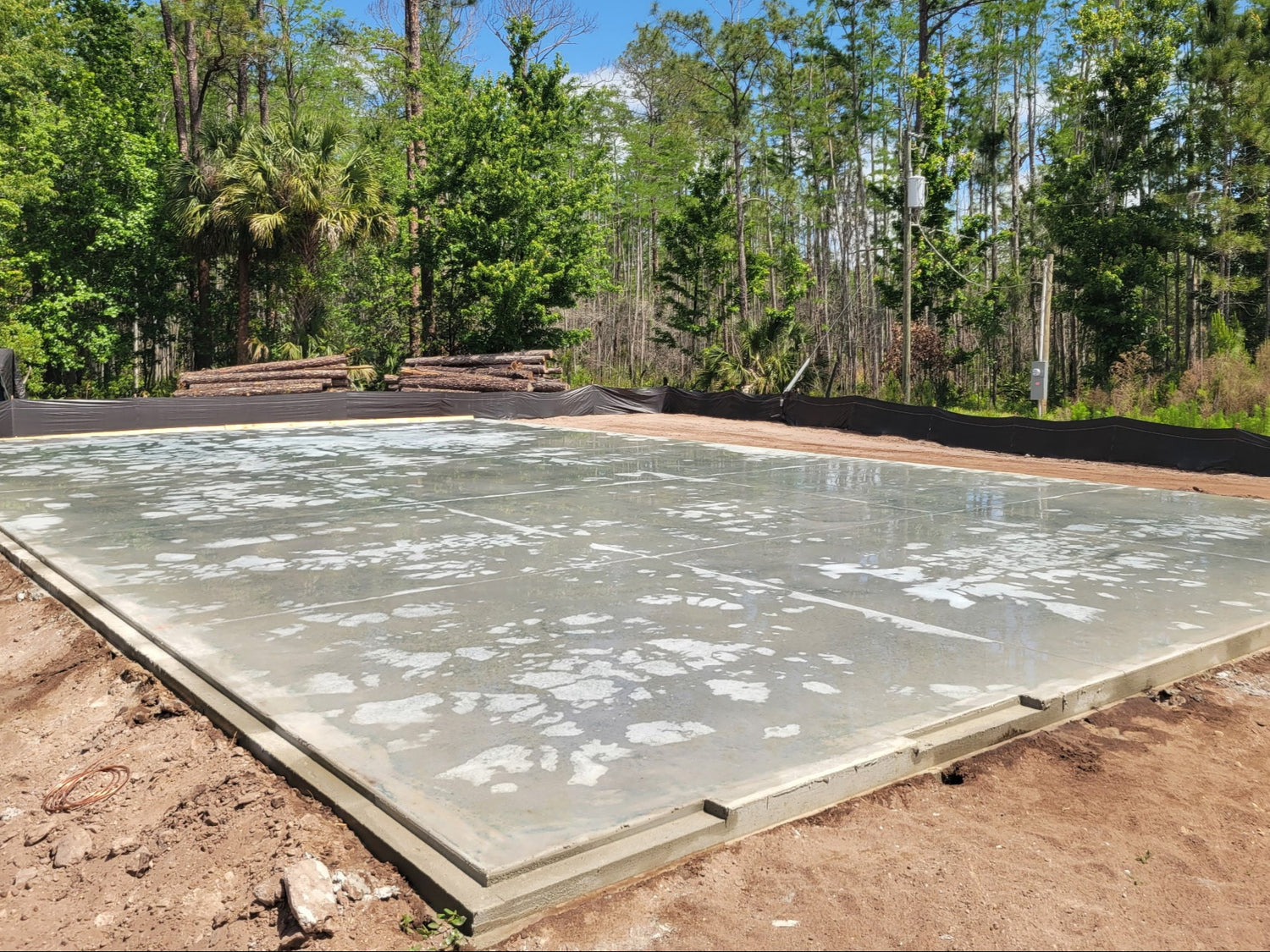 Concrete slab for garage in Debary FL