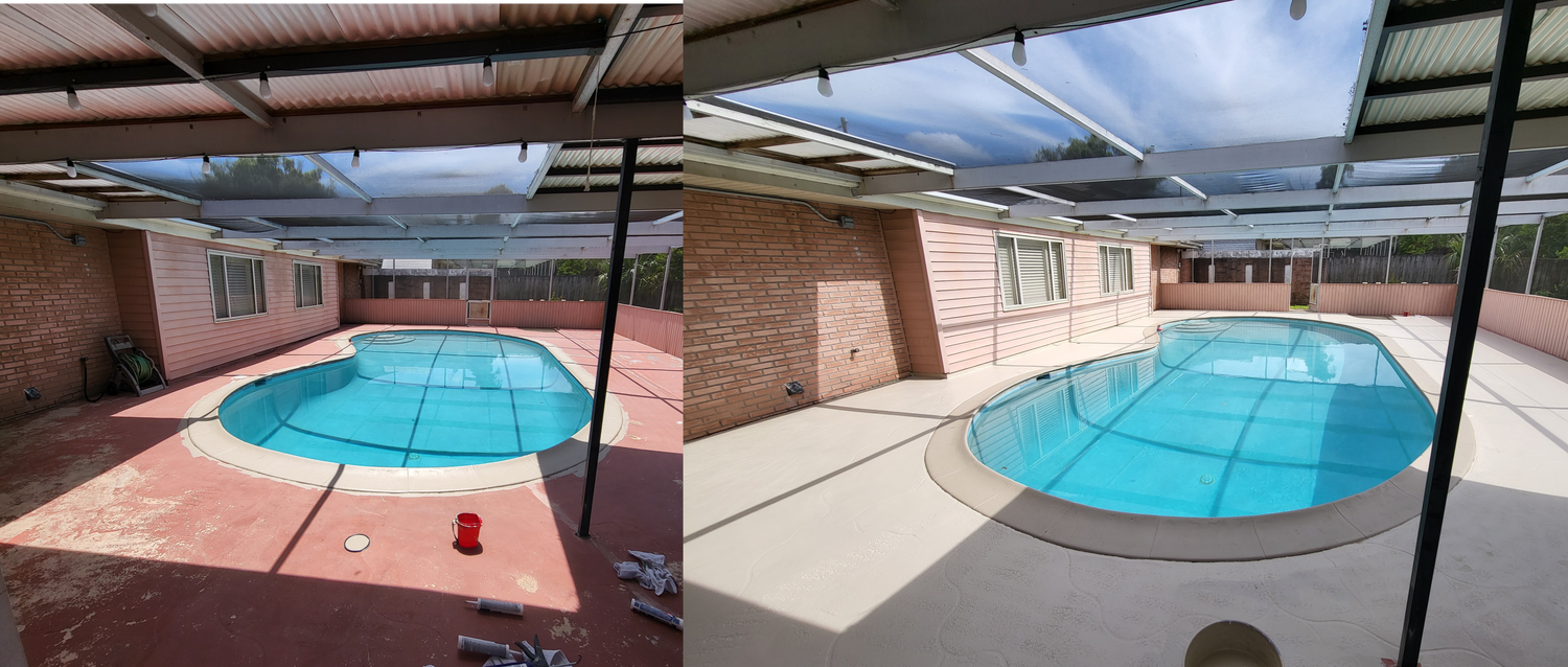 Repaint pool deck Debary FL
