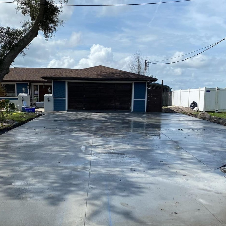 Replaced Concrete Driveway in Debary FL

