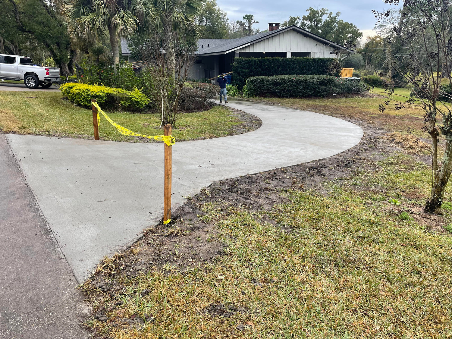 New horseshoe driveway installed in Sanford Florida
